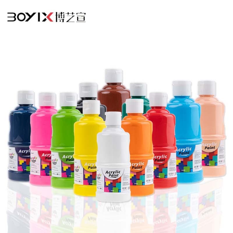 Boyixuan cross-border propylene pigment large tank 1L wall painting hand-painted environmental protection quick-drying waterproof white propylene pigment suit