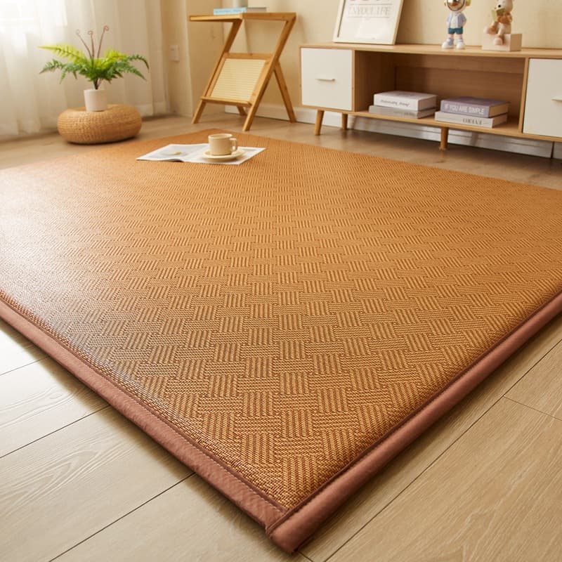 Factory Direct Thick Ice Rattan Mat Cooling Mat Tatami Household Bedroom Carpet Summer Sleeping Floor Mat Wholesale