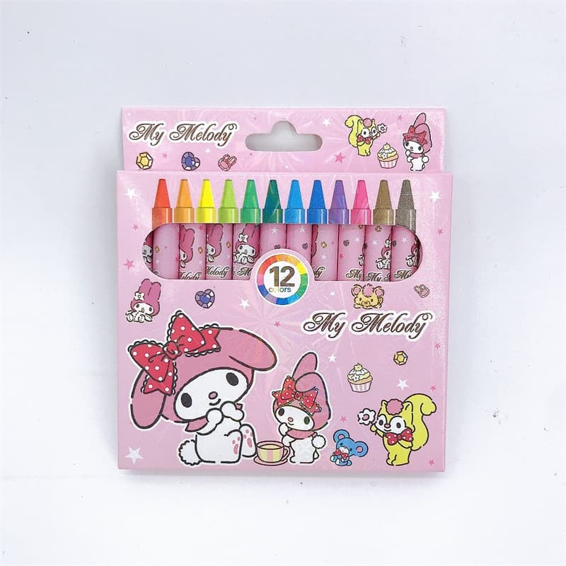 12-Color Mini Crayons for Kids Drawing and Coloring, Children's Art Supplies