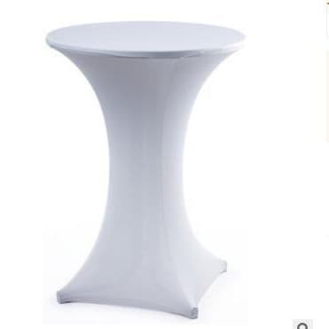 Elastic Cocktail Table Cover Hotel Wedding Decoration High Bar Cover Solid Color Banquet Elastic Table Cover Ready Stock