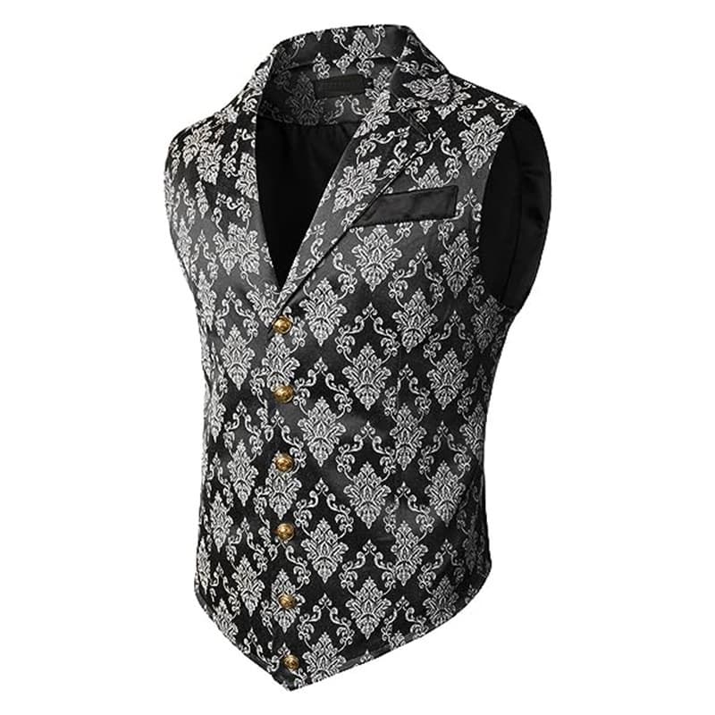 2024 Cross-Border Men's Business Suit Vest, Fashionable British Retro Vest, Casual Suit Fitted Vest