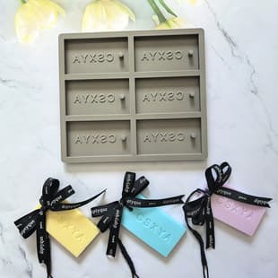 6-Connected Rectangular Silicone Resin Mold Handmade Baking Aromatherapy Plaster Mold DIY Cookie Decoration 890
