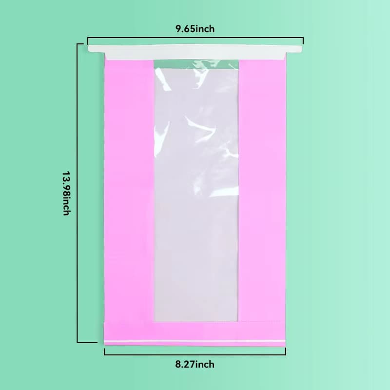 Custom Food-Grade Art Paper Bread Bags for Dessert Shops, Designed Bakery Shopping Bags