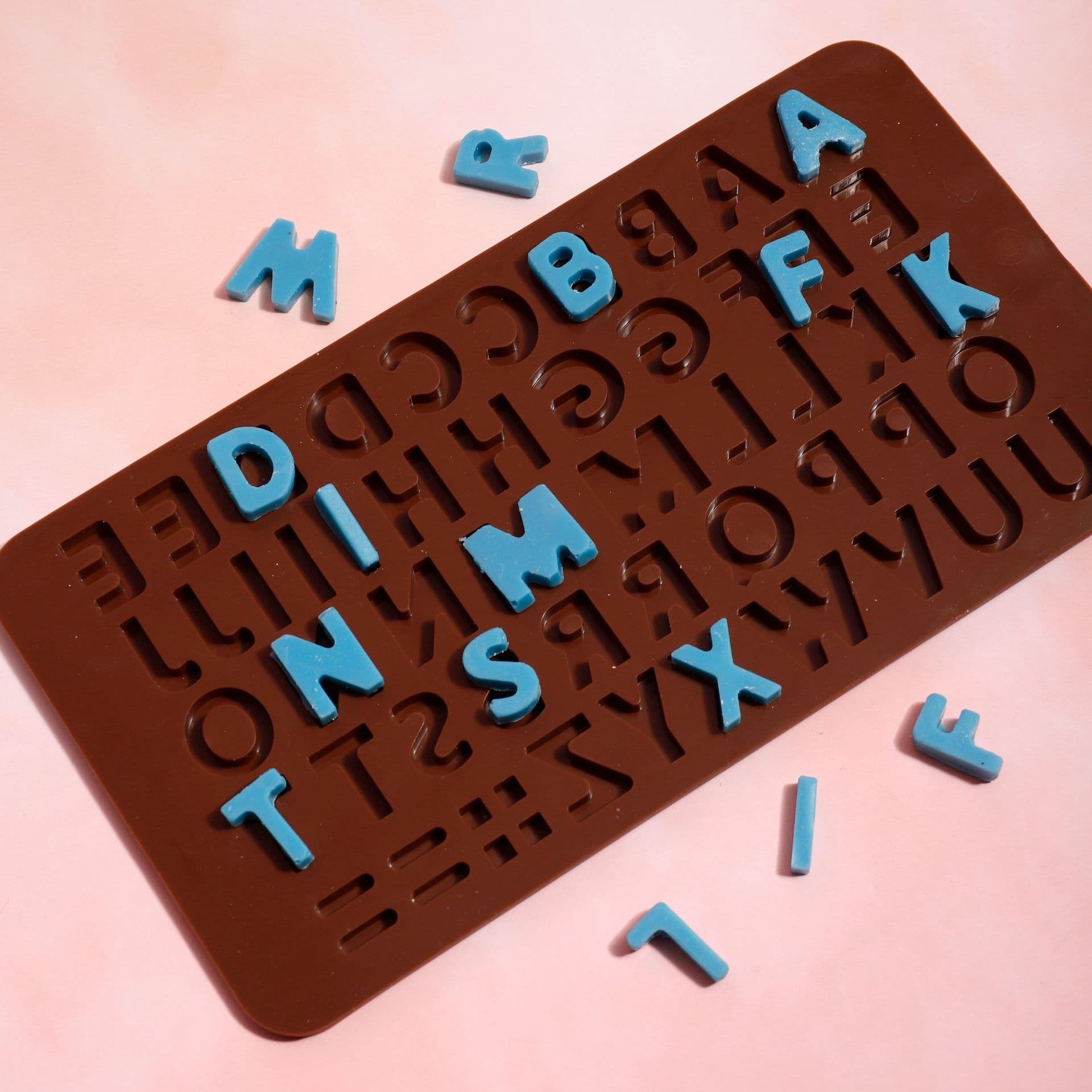 Cross-border Chocolate Mold Letter Silicone Fondant Mold Large Chocolate Silicone Mold