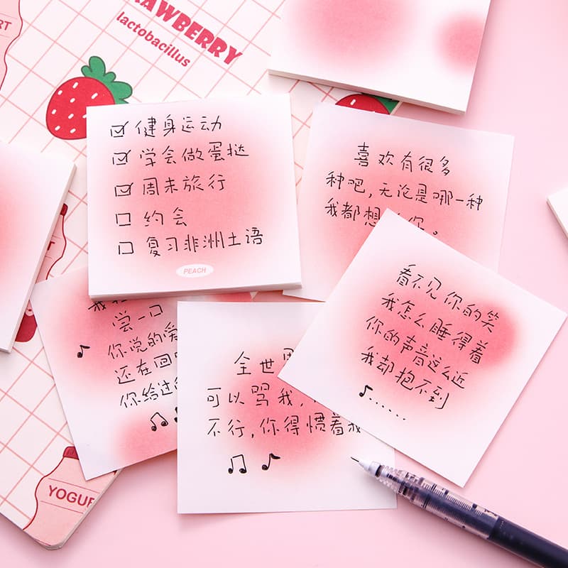 Little Red Book Ins-style Custom Halo Memo Pad, Personalized Logo Notebook for Journaling