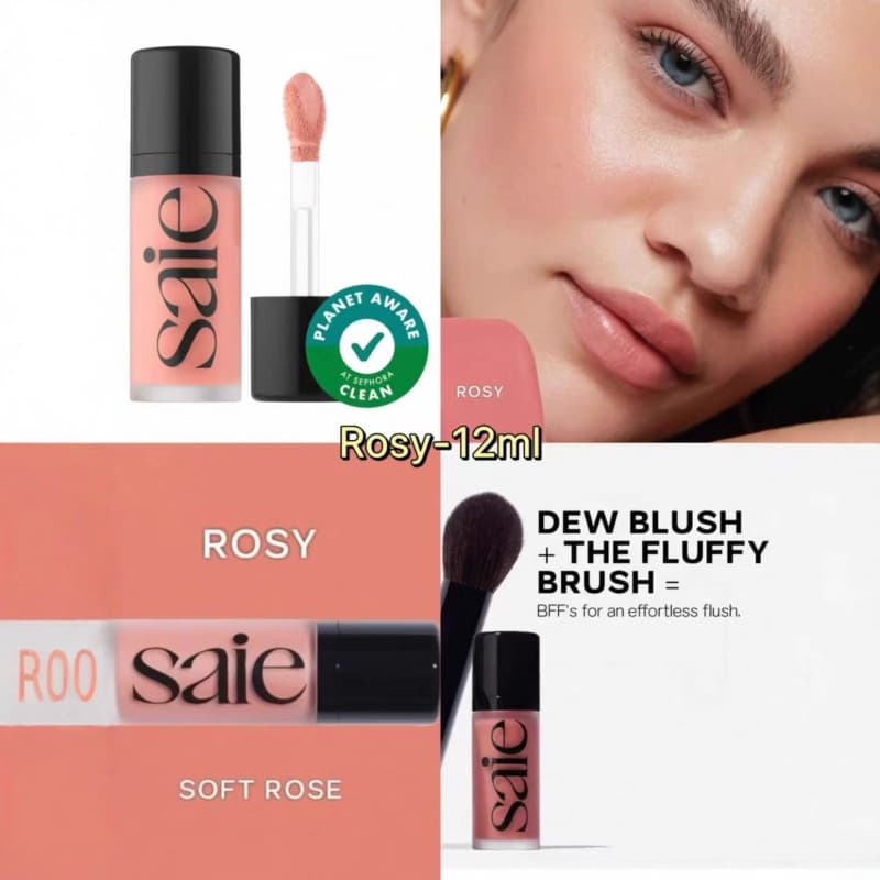 Cross-border Saie Dew Blush Glossy Liquid Blush Watery Blush 15ml One-Piece No-Trace Drop Shipping