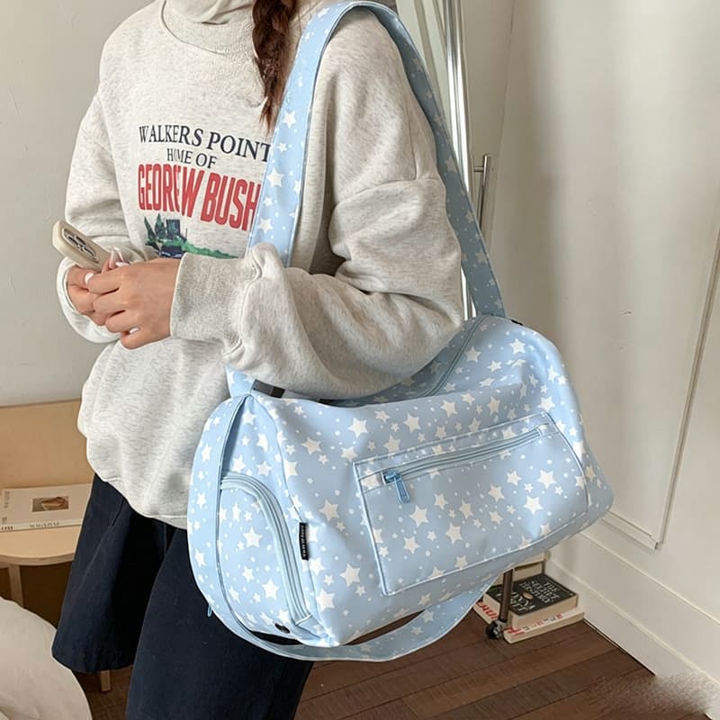 New versatile Korean style large-capacity luggage bag travel bag portable sports yoga crossbody bag simple fitness bag for women