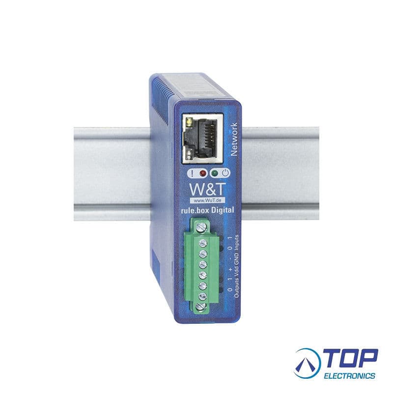 W&T Smart Gateway 57920rule.box Digital 2xIn 2xOut Node-RED Monitoring and Control