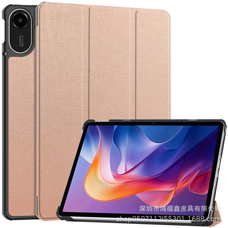Compatible with Xiaomi Redmi Pad 2 2025 Tablet Case, Tri-Fold Shockproof Leather Cover