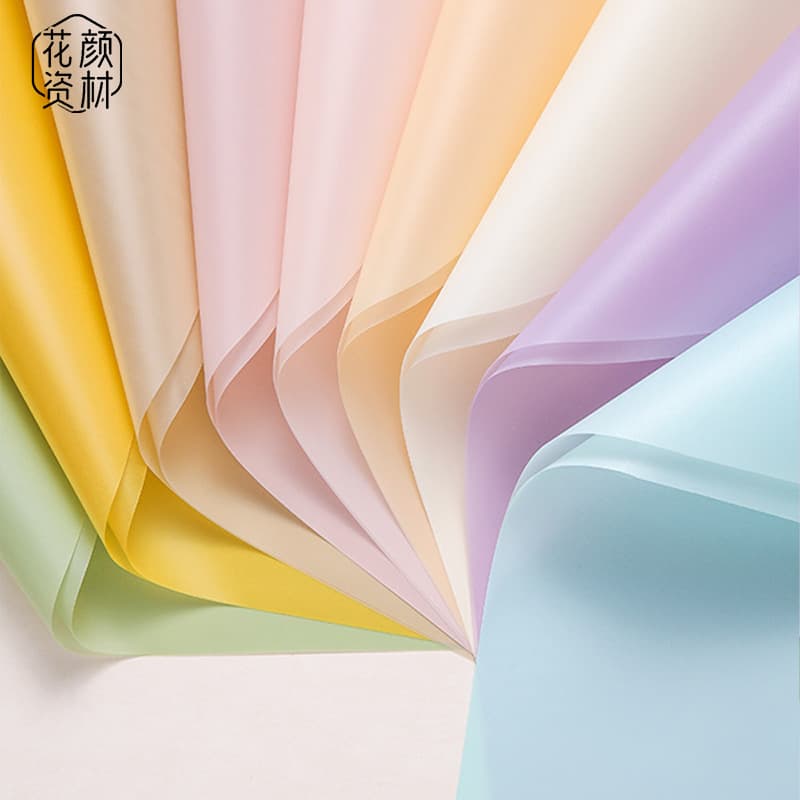 Huayan Materials Fresh Flower Wrapping Paper, Korean Plain Paper, Matte Paper, Bouquet Wrapping Paper, Floral Shop Supplies, Gift Flower Art Packaging