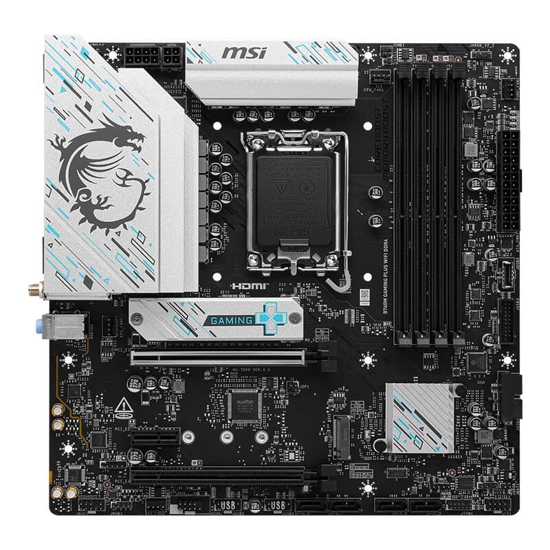 MSI B760M Gaming Plus WiFi DDR4 Computer PC Motherboard Is Suitable for Supporting CPU 14700KF