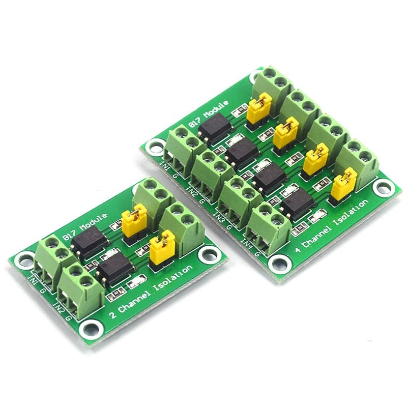 817 optocoupler, 2-channel/4-channel voltage isolation voltage control adapter module, driver module, opto-isolation module