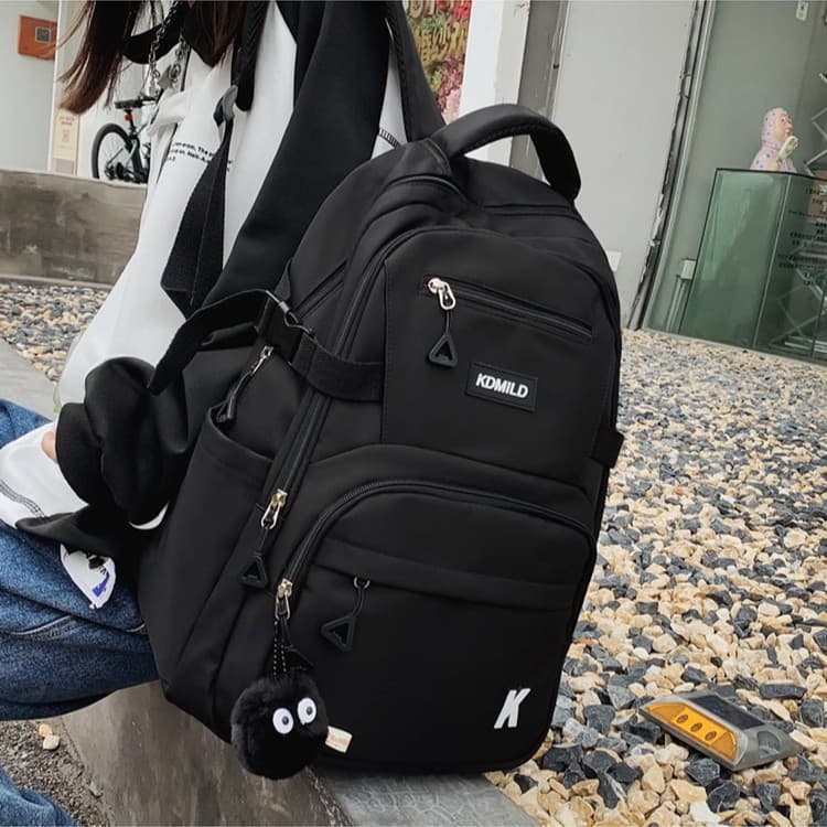Forest-style Trendy New Large Capacity Korean-style Backpack for Women, Versatile Bag for Middle School, High School, and College Students