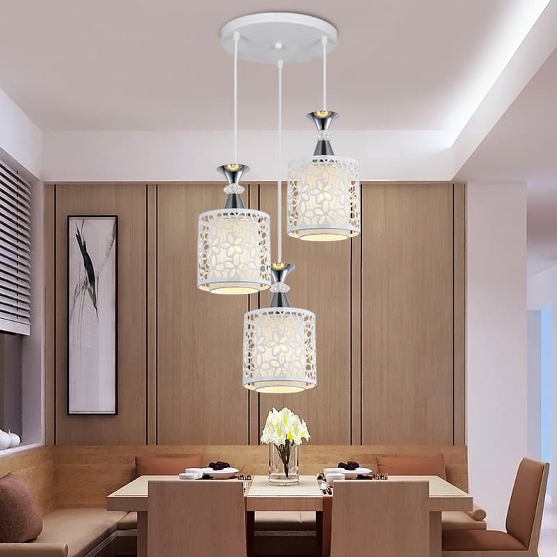 Nordic Light Luxury Dining Room Pendant Light 3-Light Modern Simple Home LED New Bar Dining Table Lamp