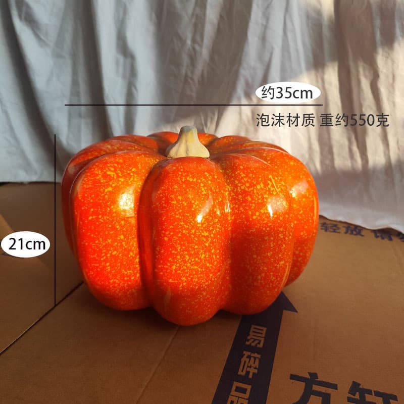 Artificial Pumpkin Fake Vegetable Maple Leaf Foam Halloween Pumpkin Factory Direct Prop Photography Fake Pumpkin Model