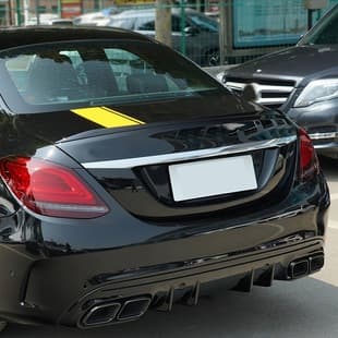 For Mercedes-Benz C-Class W205 C200 C260 C300 C43 C63 2015-21 AMG Rear Spoiler Modification Part