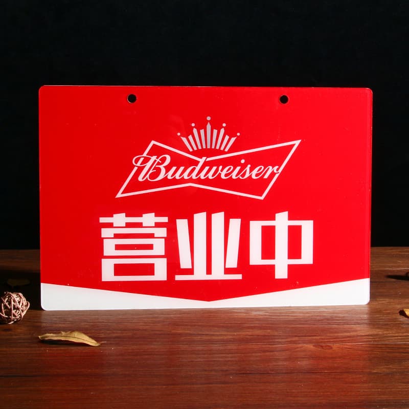 Double-sided Hanging Sign Open/Closed Shop Personalized Creative Acrylic Door Plate Entrance Notice Door Hanger