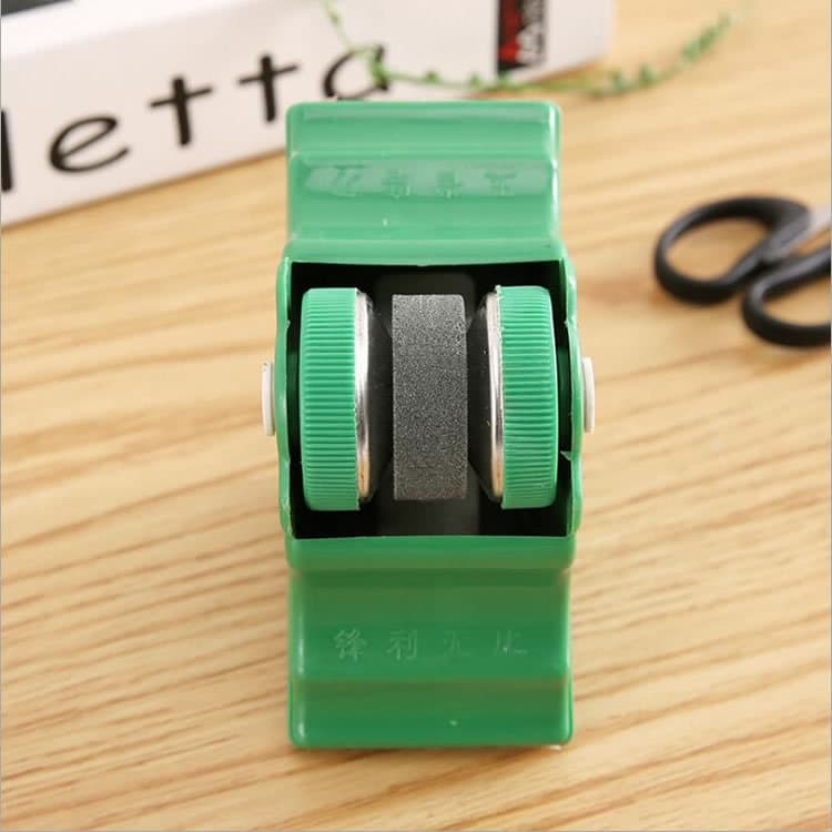 Knife Sharpener with Base, Wheel Knife Sharpener for Street Vendors with Stand, Portable Knife Sharpener for Stall Setup