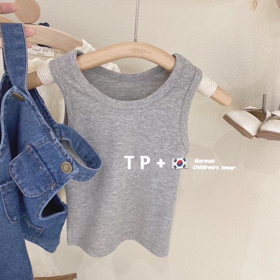 Girls summer denim suspender skirt cotton vest two-piece children's dress fashionable baby girl denim skirt trendy
