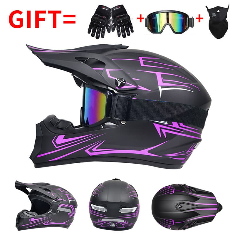 Cross-Border Supply of Dot Motorcycle Helmets, Off-Road Helmets, Mountain Bike Full-Face Helmets, Go-Kart Downhill Bicycle Helmets