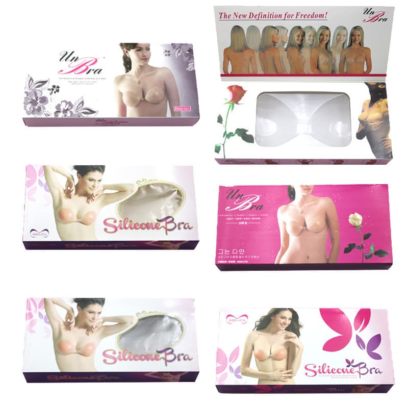 Factory Wholesale Carton Breast Paste Color Box Silicone Bra Color Box Mango Breast Paste Packaging Box Blister Box Printing Bag