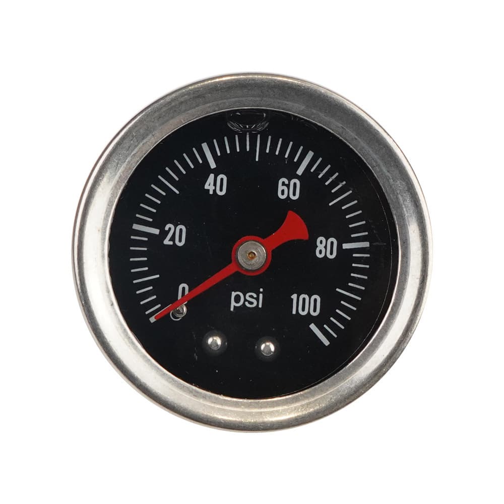 Automotive Fuel Pressure Gauge 0-100 Psi Fuel Pressure Regulator Gauge with 1/8" NPT Adapter AN