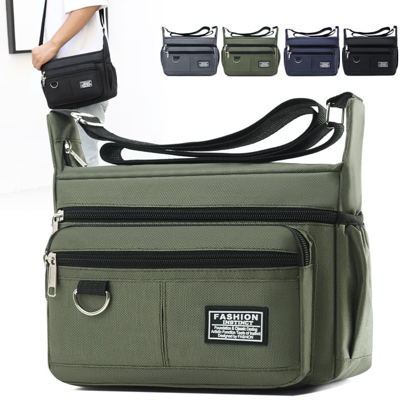 Cross-border men's briefcase, business casual crossbody bag, men's high-end large-capacity shoulder bag, versatile commuter bag for men