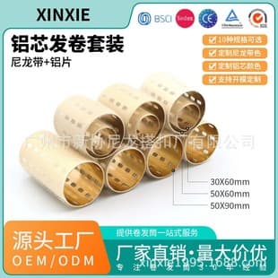 Korean Electroplated Gold Aluminum Core Hair Roller with Heating Aluminum Sheets, Volumizing Curlers for Bangs, Wholesale Set