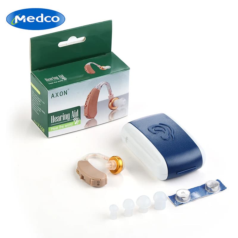 Cross-border Exclusive V-168 Hearing Aid Wireless Audio Amplifier Lightweight Digital Hearing Aid BTE Assistive Listening Device