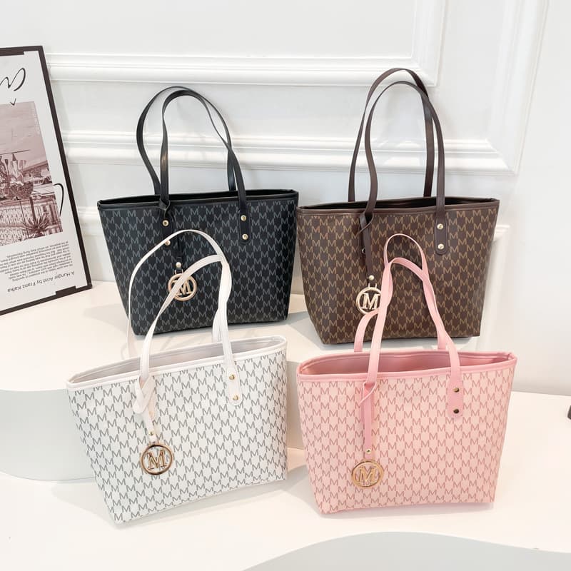 Fashionable Tote Bag for Women 2026 New Model Coffee Color Popular Large Capacity Shoulder Bag High-End Printed Handbag