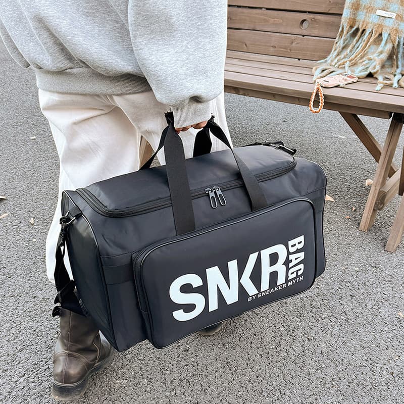 Multi-Compartment Large Capacity Shoe and Clothing Storage Luggage Bag, Foldable Handheld Travel Bag for Short Trips, Gym Bag