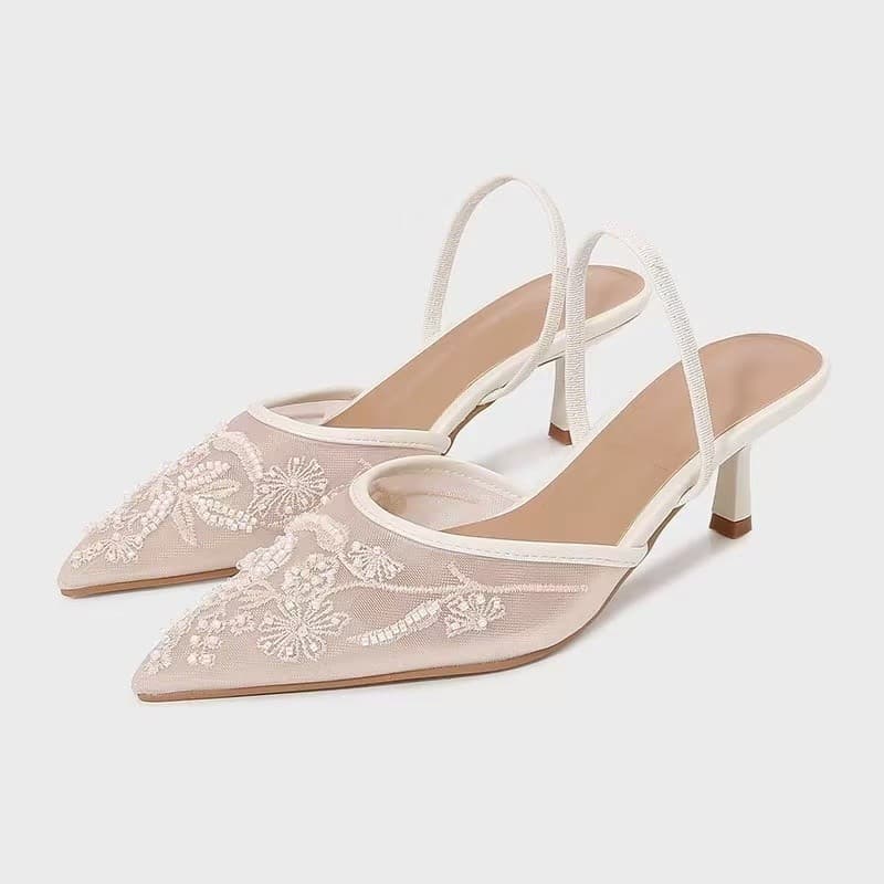 Transparent Women's High Heel Sandals 2026 Summer New Mid Heel Fashion Versatile Chunky Heel Outdoor Rhinestone Slide Sandals