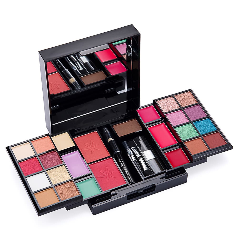 MISS YOUNG 25-Color Eyeshadow Palette with Blush and Eyebrow Powder Set Cosmetic Palette Wholesale Cross-border Trade