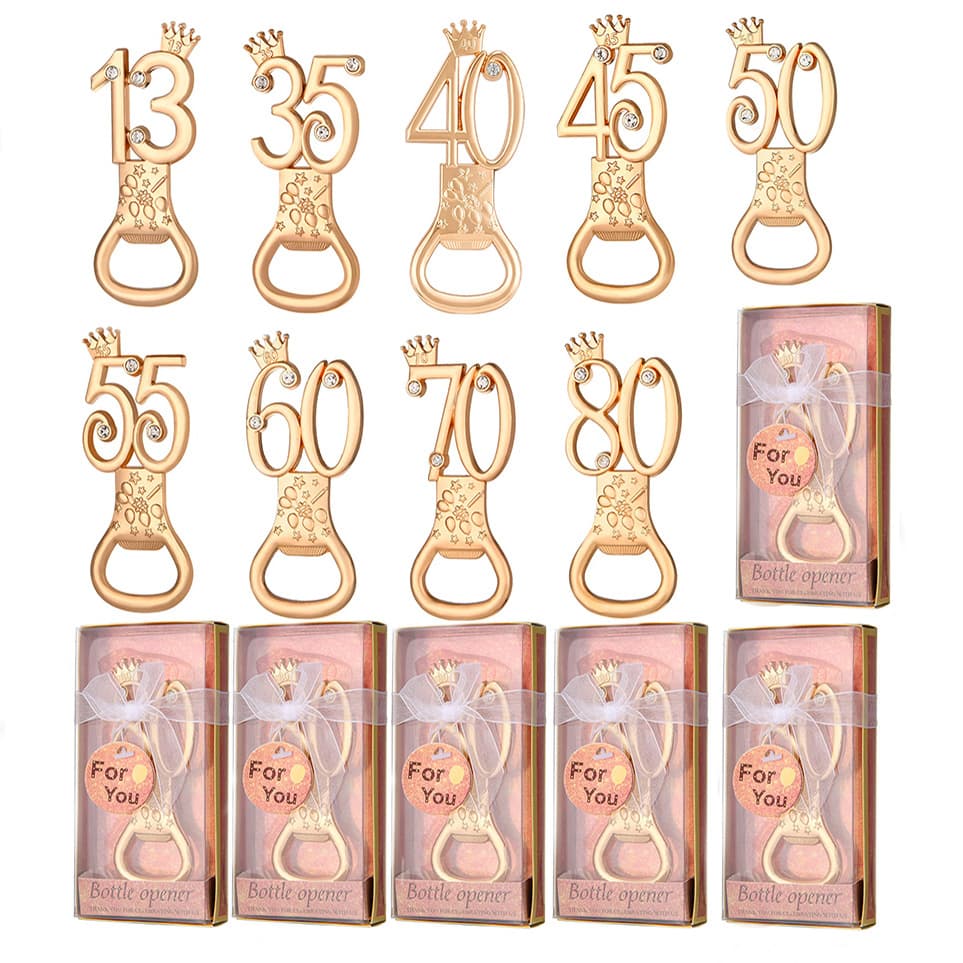 50th Birthday Party Supplies Number 50 Bottle Opener Gift Ideas Kitchen Bar Tools For Anniversary Celebration