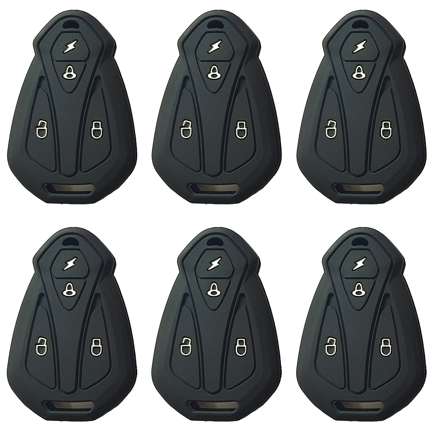 Suitable for Emma Geek X6 battery car Emma Sabertooth Tiger Aucma electric car remote control 4-button silicone key cover