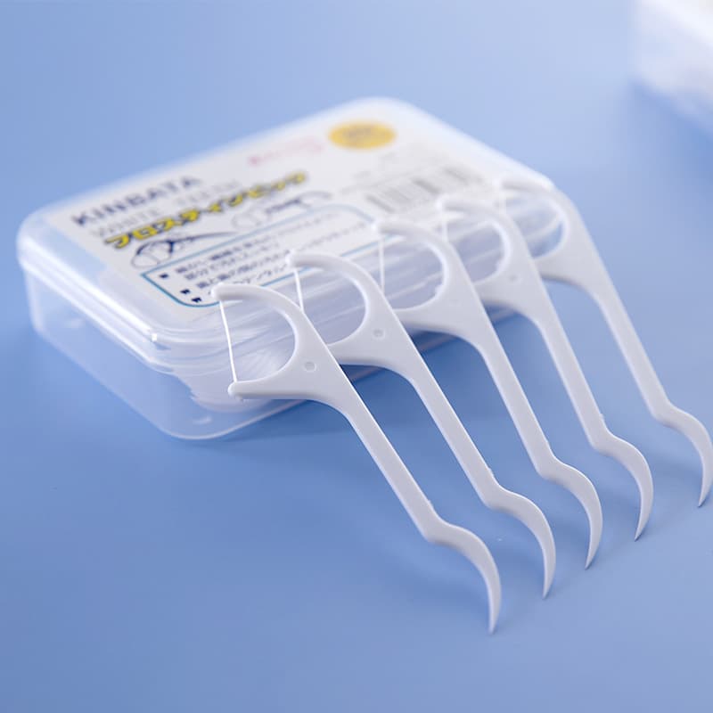Ultra-Thin Disposable Bow-Shaped Toothpicks Tooth Thread Cleaning Care Stick Boxed Family Pack Oral Hygiene Sticks And Thread