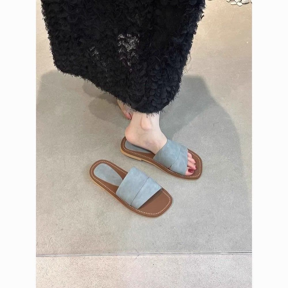 Soft Sole Vintage Flat Summer Slippers New Fairy Beach Vacation Sandals 25