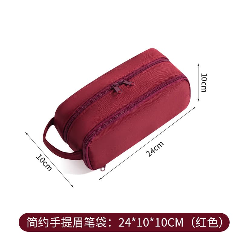 Large Capacity Cosmetic Bag Portable Compartment Storage Bag Waterproof Handbag Minimalist Travel Stylish Ins Style Organizer Pouch