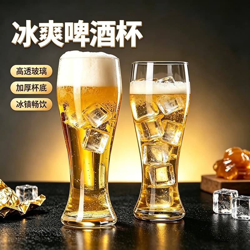 Free shipping new product small waist beer mug transparent glass bar craft beer mug juice drink cup