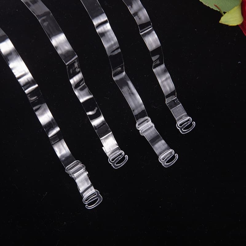 Factory Direct Supply of Transparent Strap High Elasticity Seamless Non-Pressing Invisible Hook Bras with Frosted Accessories