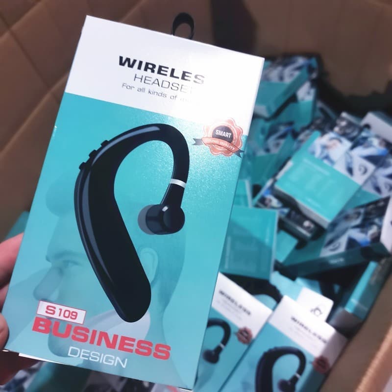 S109 Single Ear Wireless Bluetooth Earbud, Over-Ear Bluetooth Sports Earbud, Blister Packaging, Bluetooth Headset