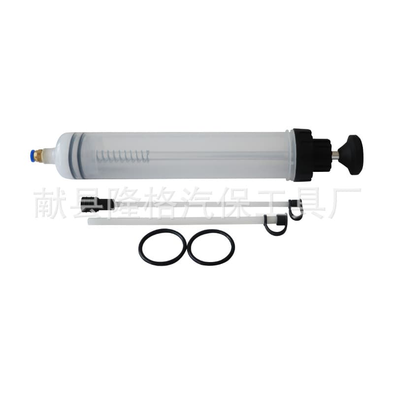 500cc Syringe-Type 2-in-1 Fluid Extractor and Injector Oil Change Tool, Manual Oil Pump and Filler for Water, Engine Oil, and Brake Fluid