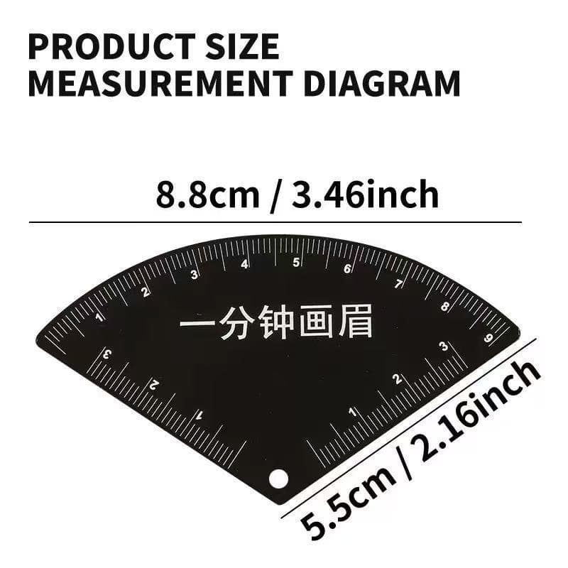 Eyebrow Shaping Ruler for Beginner Tattoo Artists - Quick Eyebrow Design Guide, One-Minute Eyebrow Drawing Tool