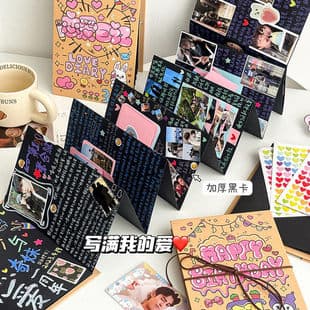 Instant Photo Album Large Capacity Family DIY Handmade Photo Storage Notebook Scrapbooking Sticker Album Memory Book