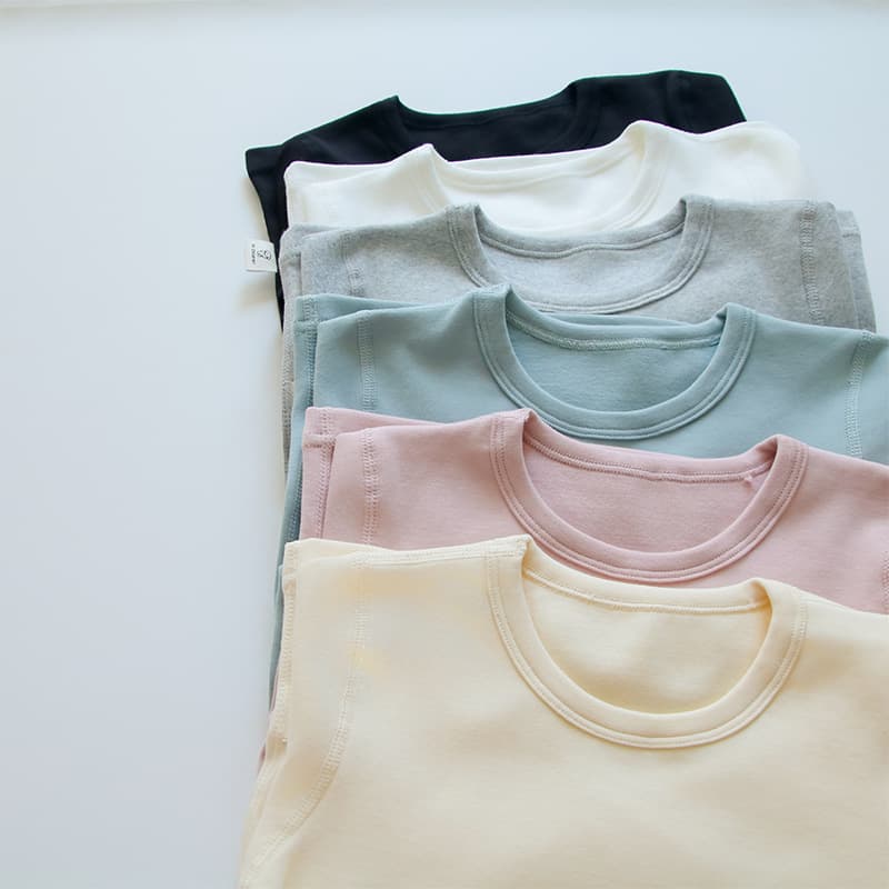 2025 Brushed Long-Sleeved Seamless Children's Autumn/Winter Round Neck Warm Casual Base Layer Long-Sleeved T-Shirt for Boys and Girls