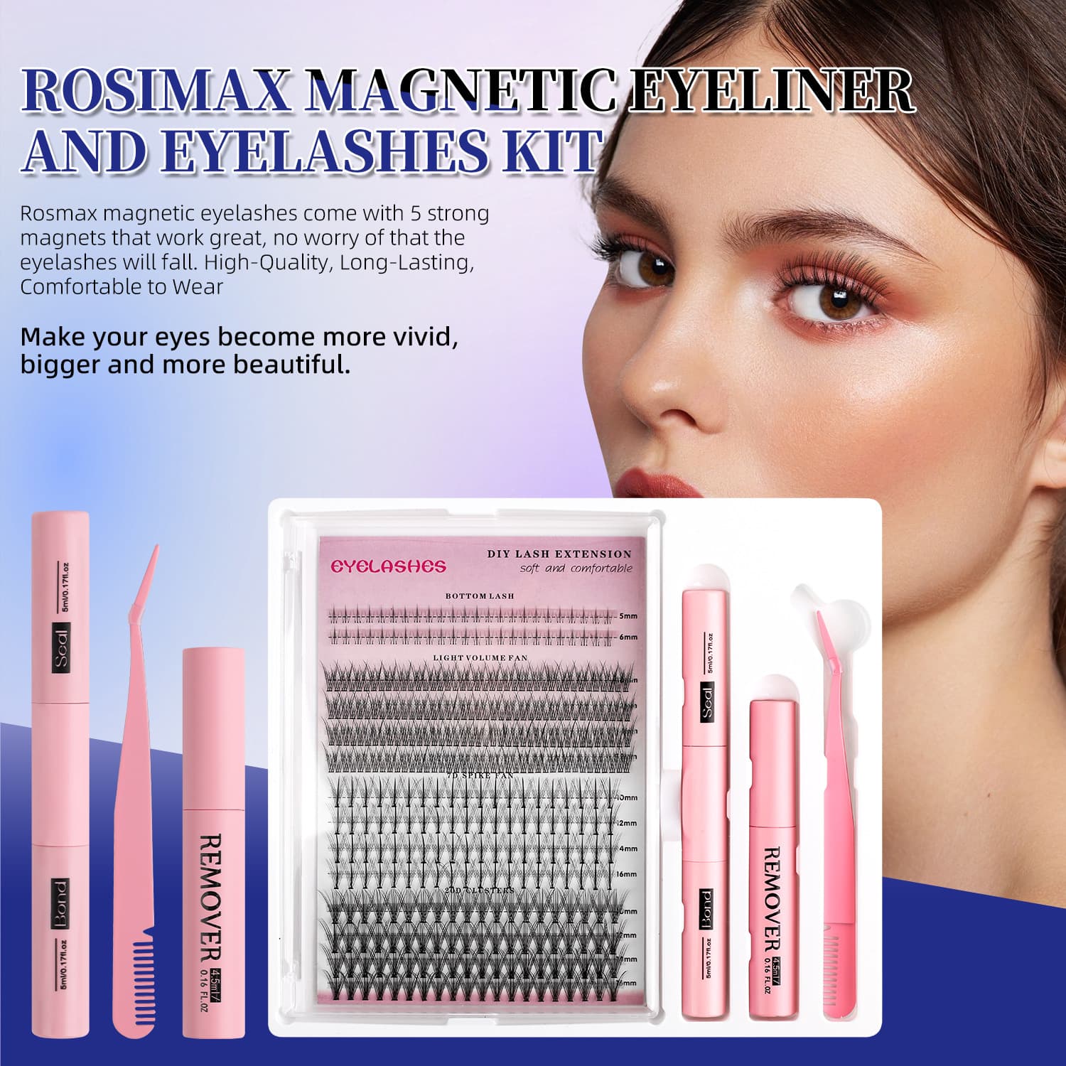 DIY Segmented False Eyelashes Glue Makeup Wholesale Grafted Eyelashes Makeup Remover Pen Eyelashes Remover Glue Agent One Box Natural