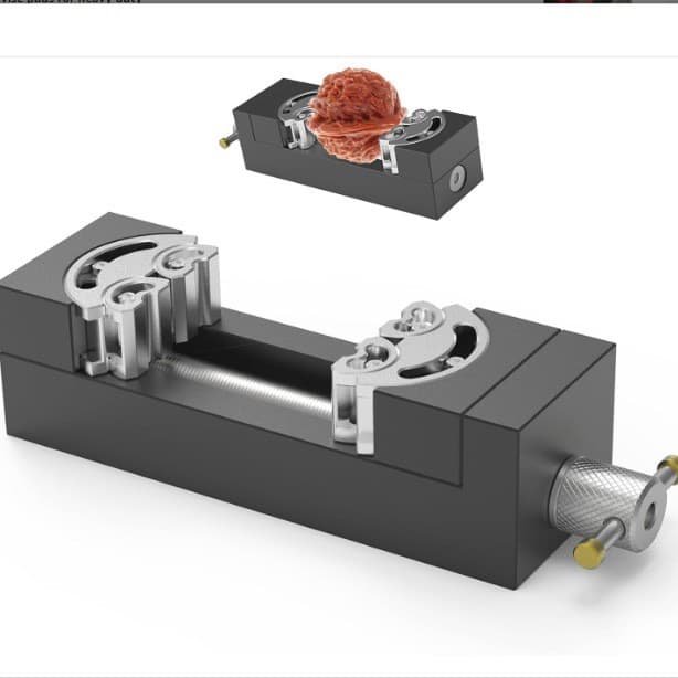 Mini vise clamp, fractal vise press bench vise, heavy-duty self-adjusting aerospace-grade aluminum alloy and precision