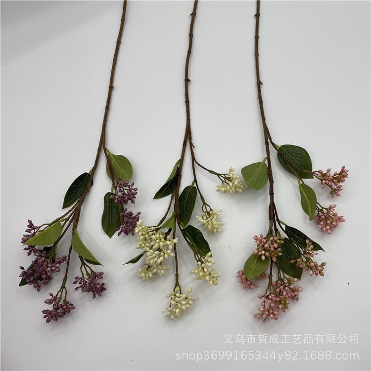 Star anise, multi-headed white pearl fruit, living room decoration, rice fruit, flower arrangement, wedding props, floral art