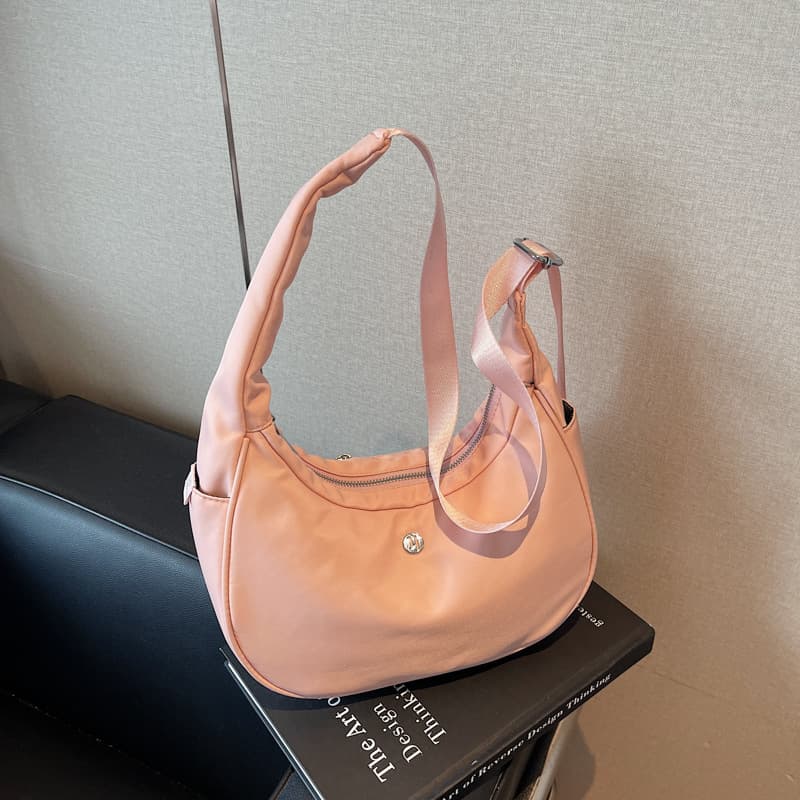 Cross-border foreign trade fashion large-capacity tote bag 2025 new style simple and versatile nylon shoulder bag women's crossbody bag
