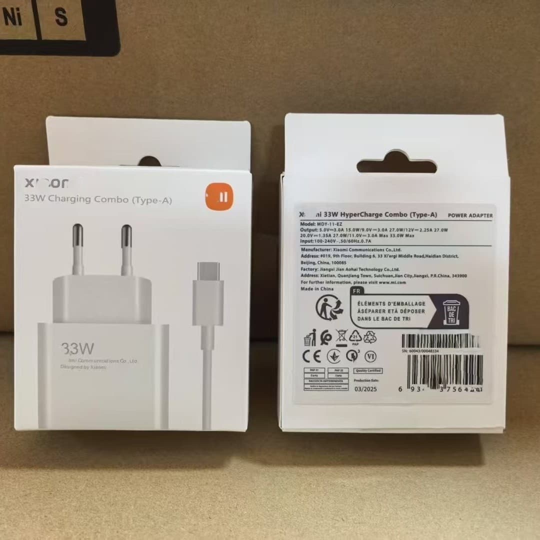 Cross-border Direct Supply Compatible with Xiaomi Mi 33W Charger USB Charger EU Standard Fast Charging 90W 67W 45W 120W